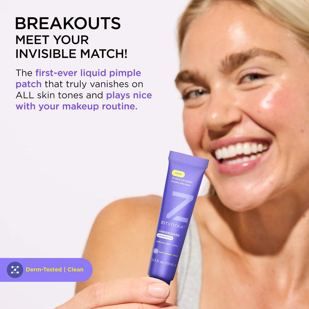 ZitSticka Liquid Pimple Patch – Invisible, Customizable Gel for Face (0.3oz / 10ml)