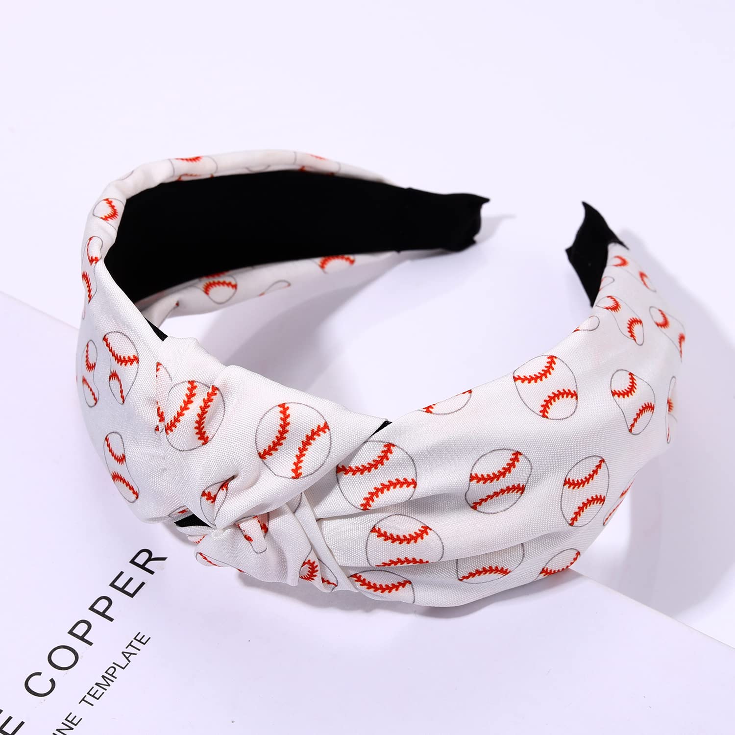 ZITULRY Knotted Headbands for Women – Sport Top Knot Hairbands (Basketball, Football, Baseball)