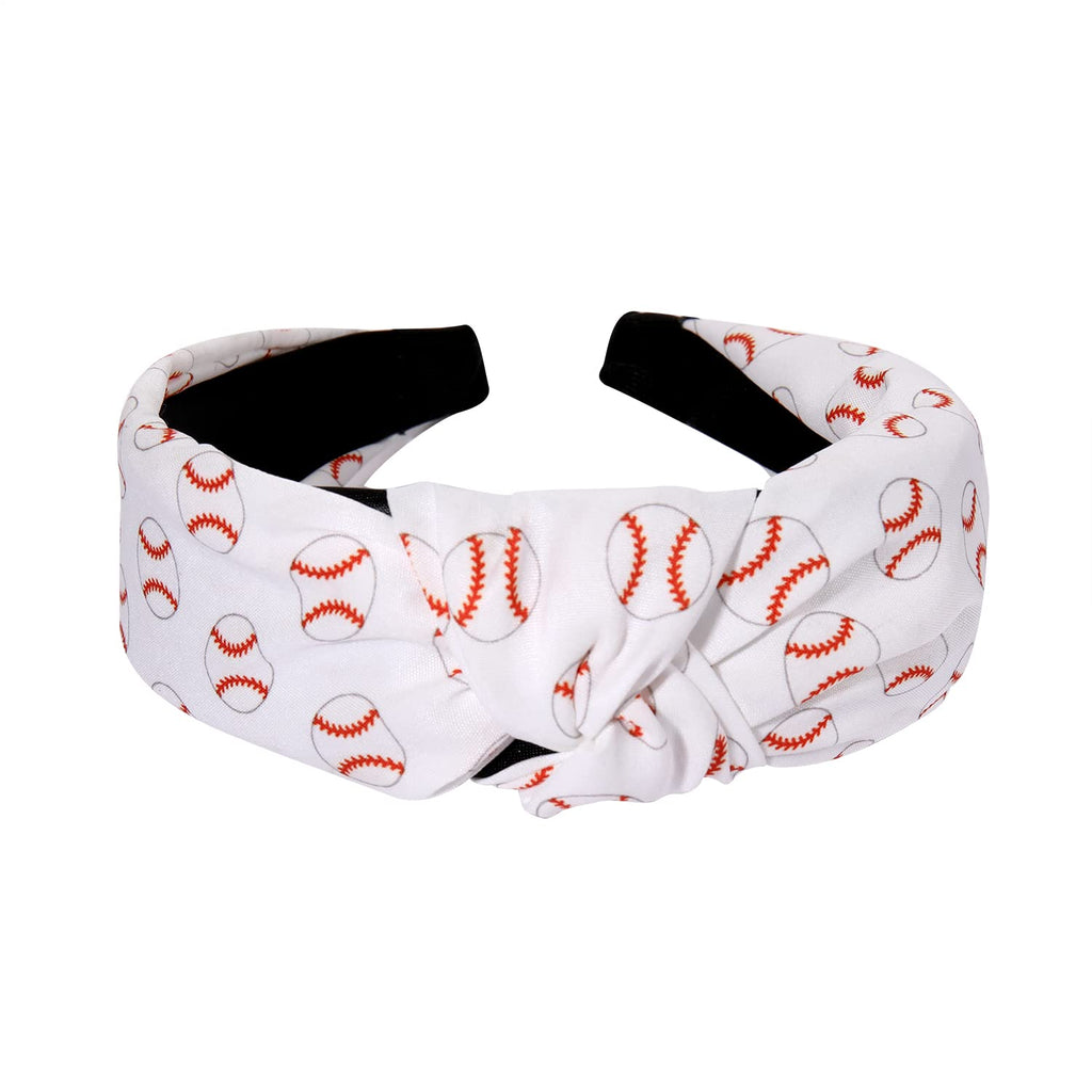 ZITULRY Knotted Headbands for Women – Sport Top Knot Hairbands (Basketball, Football, Baseball)