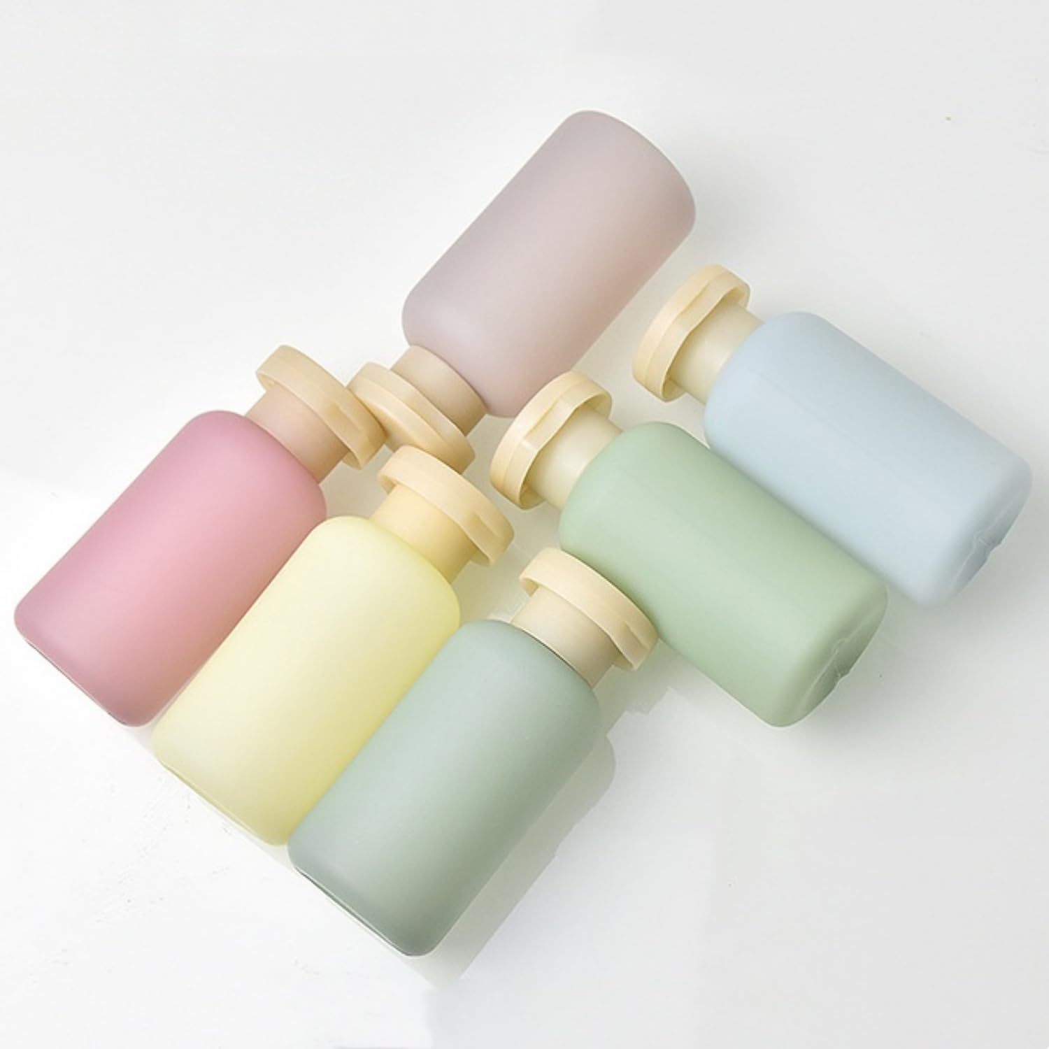 ZLSSETEC 3.4oz Travel Bottle Set - Leak-Proof Flip Cap | Forest Series (4 Pcs)