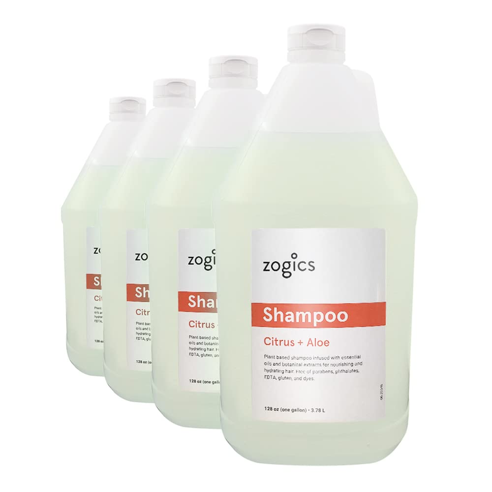 Zogics Citrus + Aloe Scented Shampoo – 4 Gallons per Case
