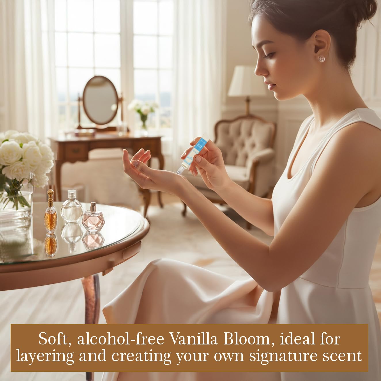 Zoha Vanilla Bloom – Alcohol-Free Vanilla Perfume for Women & Men | 9ml Roller