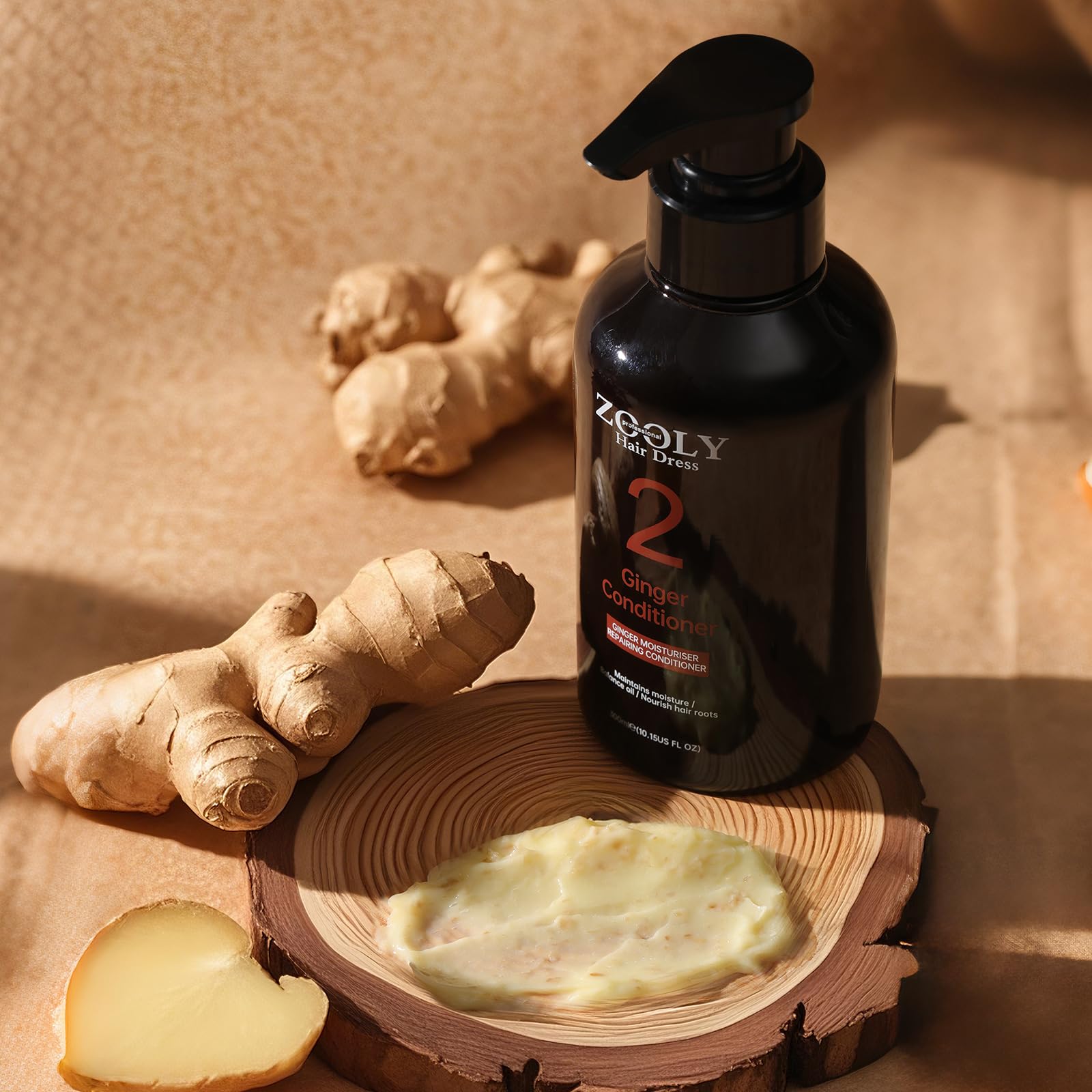 ZOOLY PROFESSIONAL Ginger Conditioner for Hair Loss | Salon-Grade Scalp Care