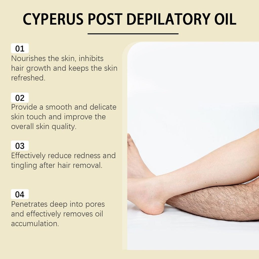 ZTSGU Cyperus Rotundus Oil Trio — Hair Reduction & Skin Nourishment