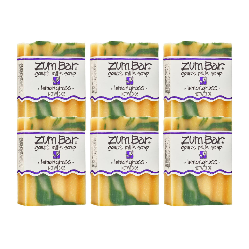 Zum Indigo Wild Goat Milk Soap Bar Lemongrass – 3 oz, 6 Pack
