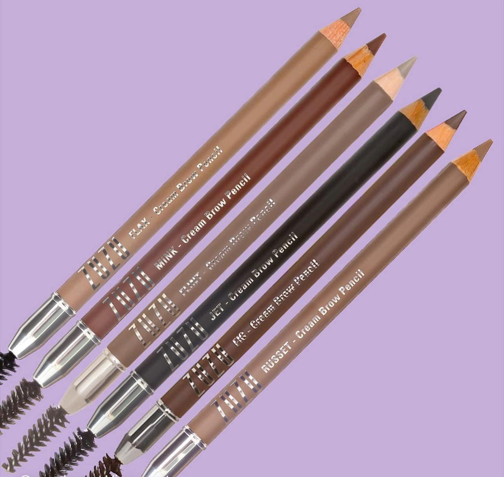 Zuzu Luxe Cream Brow Pencil (Fig - Brunette) – Natural, Creamy Definition | Vegan & Cruelty-Free