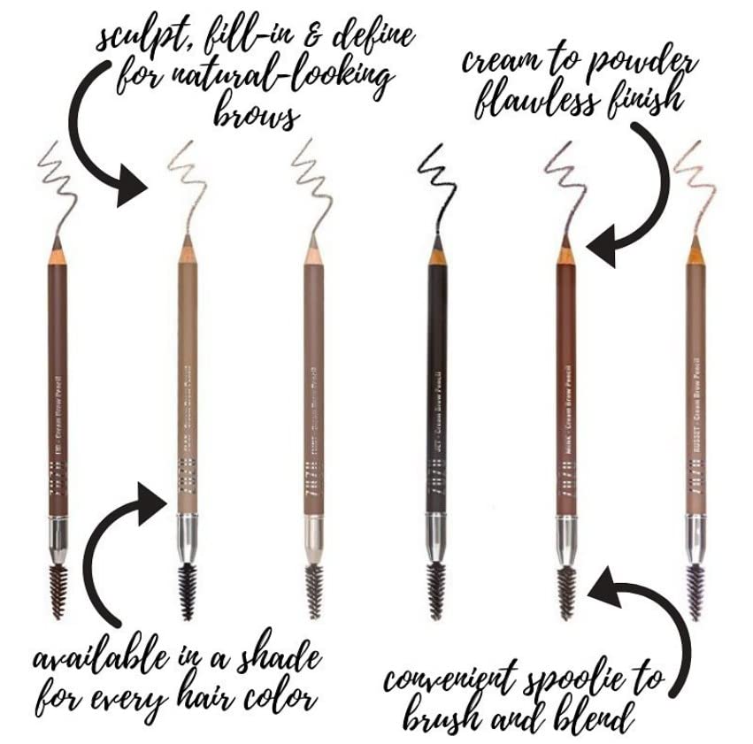Zuzu Luxe Cream Brow Pencil (Fig - Brunette) – Natural, Creamy Definition | Vegan & Cruelty-Free