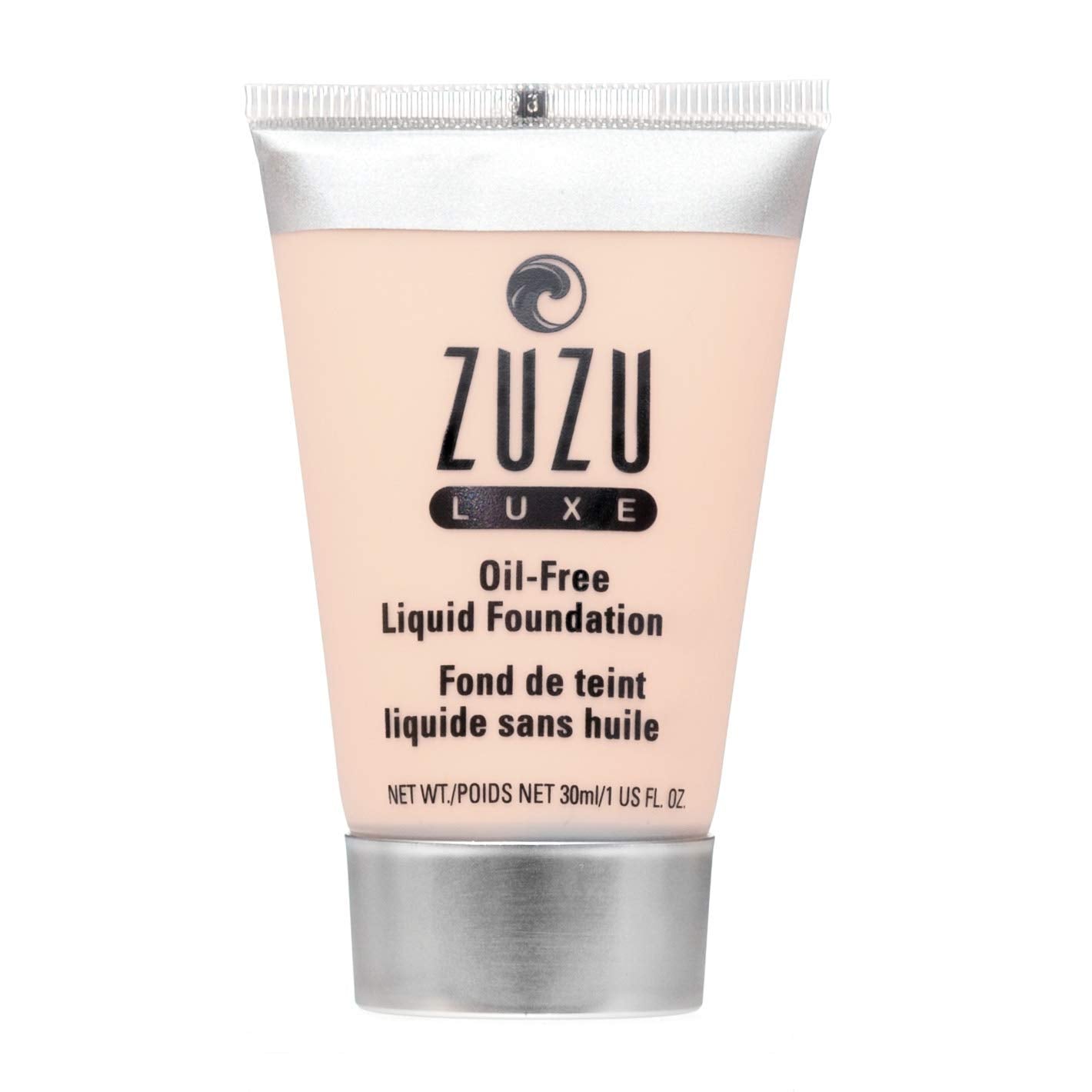 Zuzu Luxe Oil-Free Liquid Foundation | Vitamin A, E & Aloe | Vegan & Cruelty-Free | 1 fl oz
