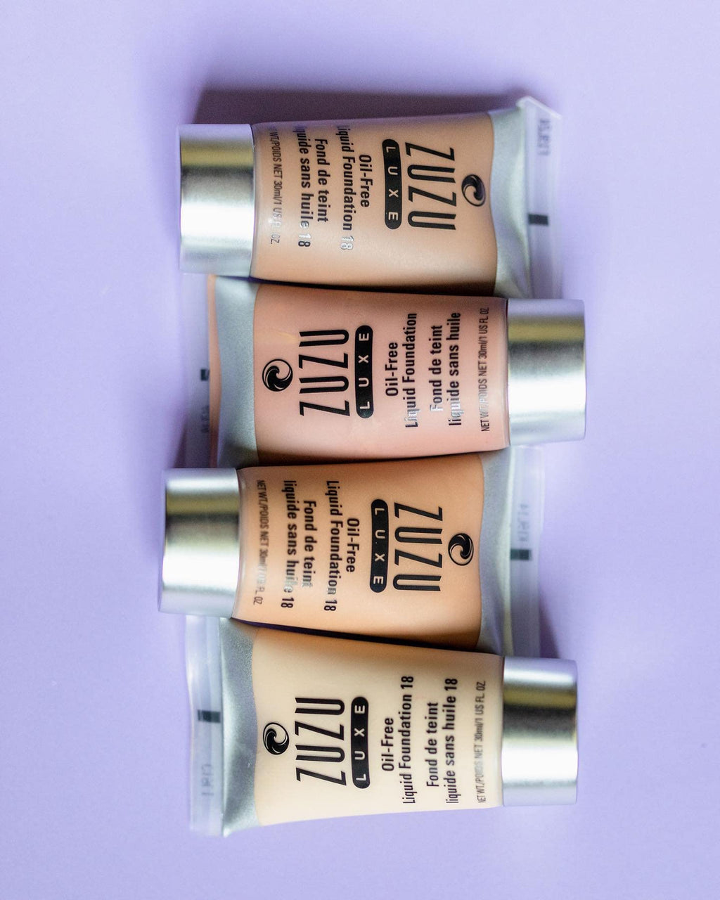 Zuzu Luxe Oil-Free Liquid Foundation | Vitamin A, E & Aloe | Vegan & Cruelty-Free | 1 fl oz