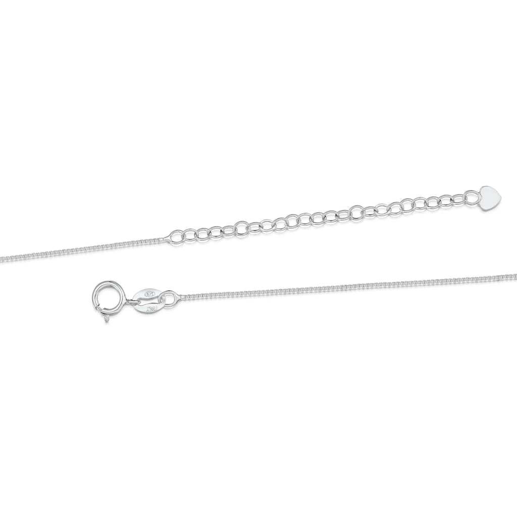 Mixed Flower Silver Treble Clef Pendant Necklace